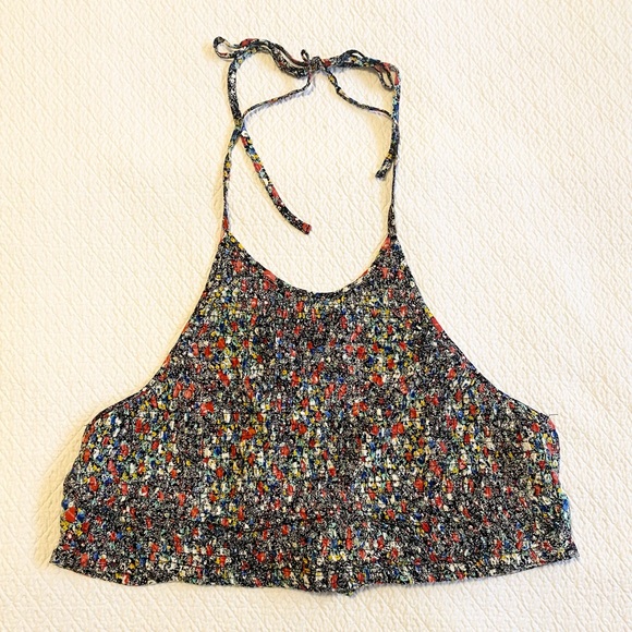 Pins & Needles  Adjustable Flower Print Crop Top - Picture 3 of 7
